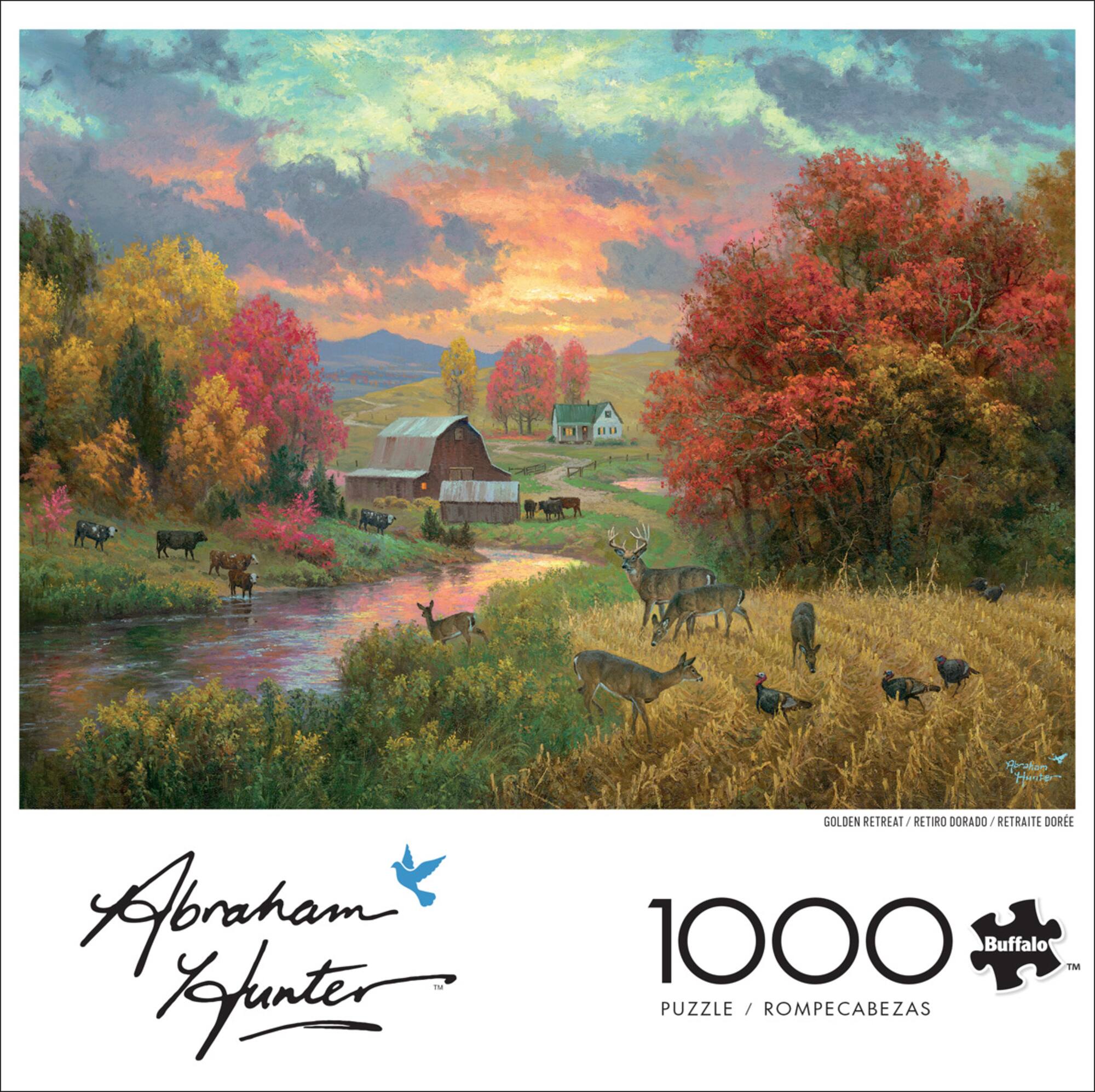 Assorted Abraham Hunter 1,000 Piece Jigsaw Puzzle, 1pc.